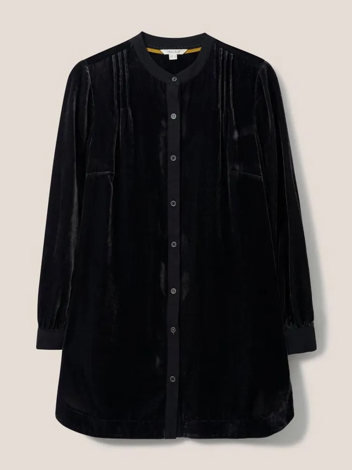 White Stuff TUNICS Dakota Velvet Tunic Dk Grey 8211 Women White Stuff TUNICS Dakota Velvet Tunic Dk Grey 8211 Women
