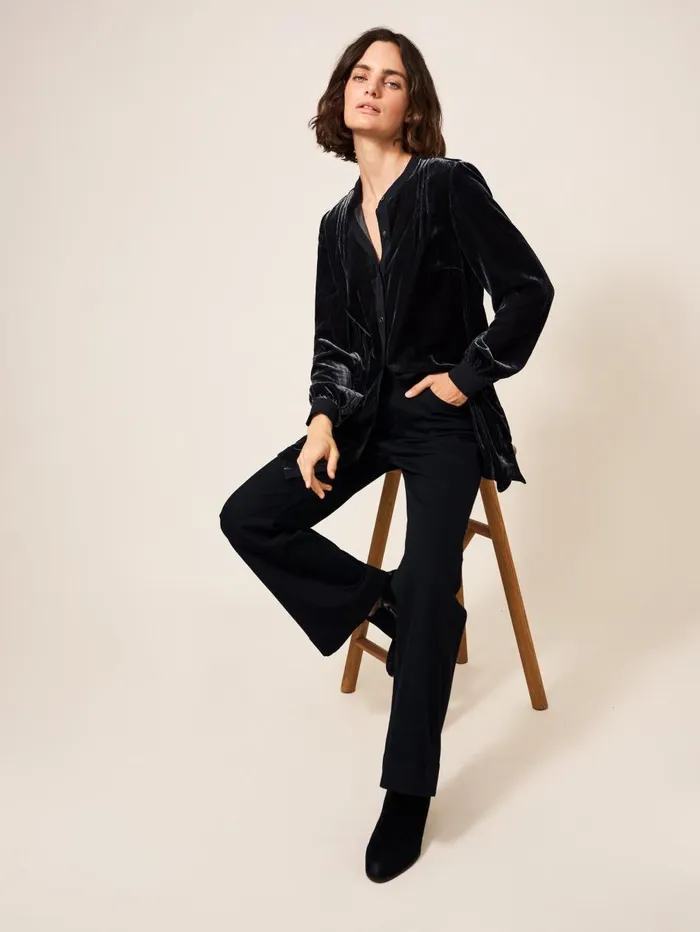 White Stuff TUNICS Dakota Velvet Tunic Dk Grey 8211 Women White Stuff TUNICS Dakota Velvet Tunic Dk Grey 8211 Women