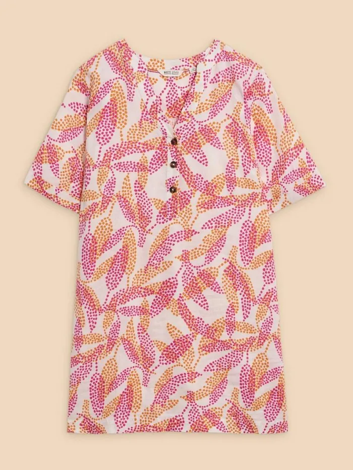 White Stuff TUNICS Lina Linen Tunic Ivory Print 8211 Women White Stuff TUNICS Lina Linen Tunic Ivory Print 8211 Women