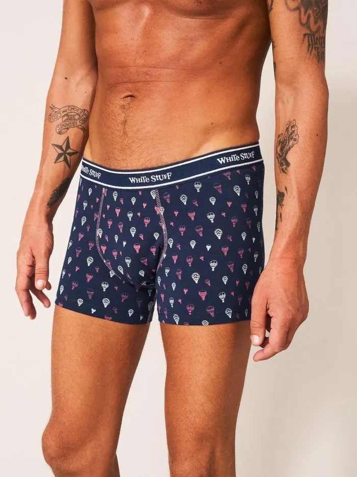 White Stuff UNDERWEAR 2 Pack Boxers Plain And Print Navy Multi 8211 Men