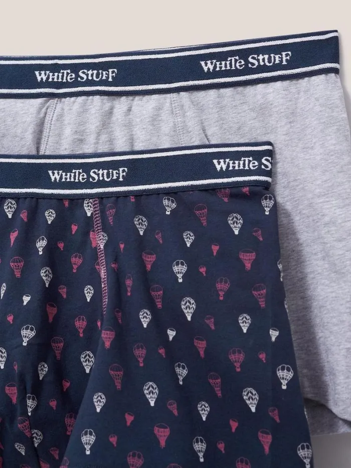 White Stuff UNDERWEAR 2 Pack Boxers Plain And Print Navy Multi 8211 Men White Stuff UNDERWEAR 2 Pack Boxers Plain And Print Navy Multi 8211 Men