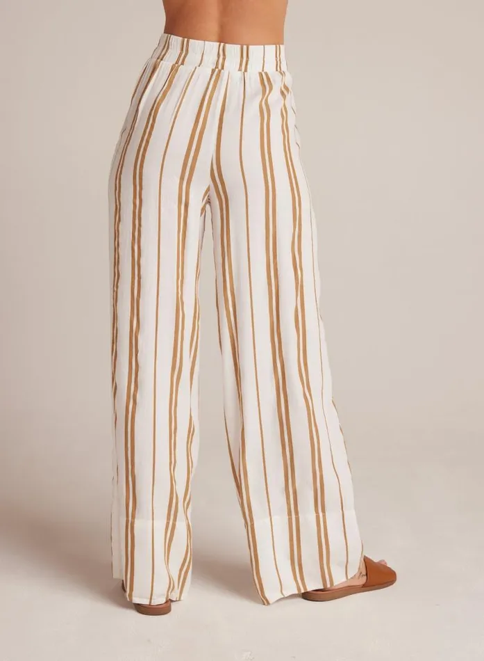 Wide Leg Pant 8211 Redwood Stripe Women Bella Dahl Pants Wide Leg Pant 8211 Redwood Stripe Women Bella Dahl Pants