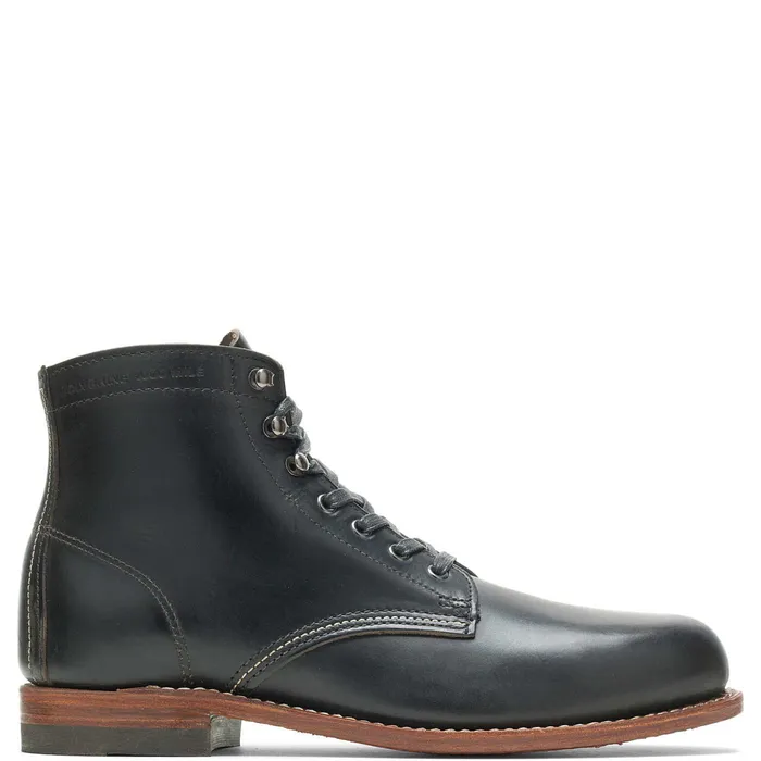 Wolverine 1000 Mile PlainToe Original Boot Black Men Boots