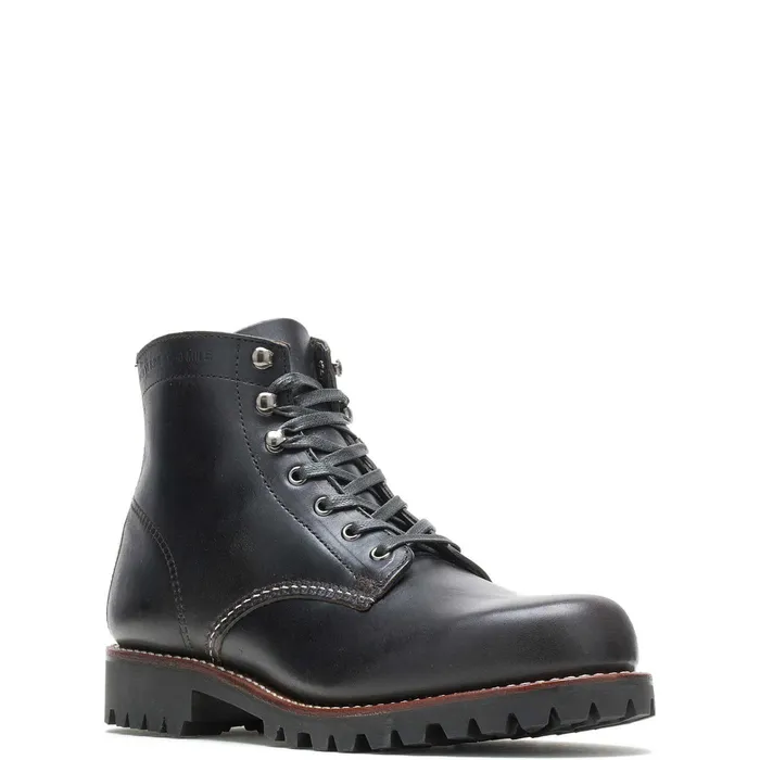 Wolverine 1000 Mile PlainToe Rugged Boot Black Men Boots