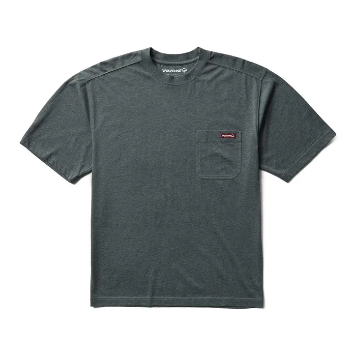 Wolverine Classic Short Sleeve Pocket Tee Charcoal Heather Men TShirts