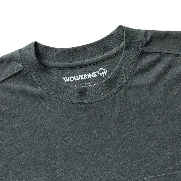 Wolverine Classic Short Sleeve Pocket Tee Charcoal Heather Men TShirts