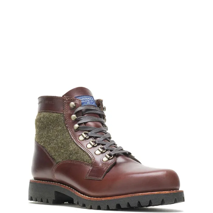 Wolverine Faribault X 1000 Mile PlainToe Rugged Boot Browngreen Men Boots