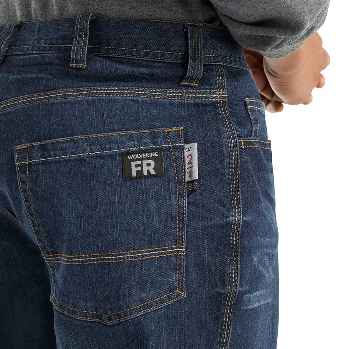 Wolverine FR Stretch Denim Rinse Wash Men Clothing