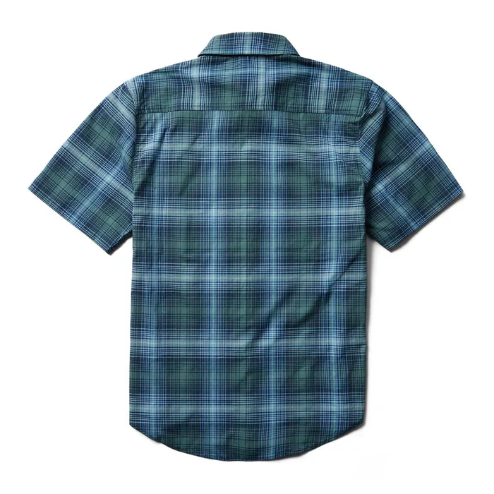 Wolverine Fuse Short Sleeve Plaid Shirt Blue Shadow Men TShirts