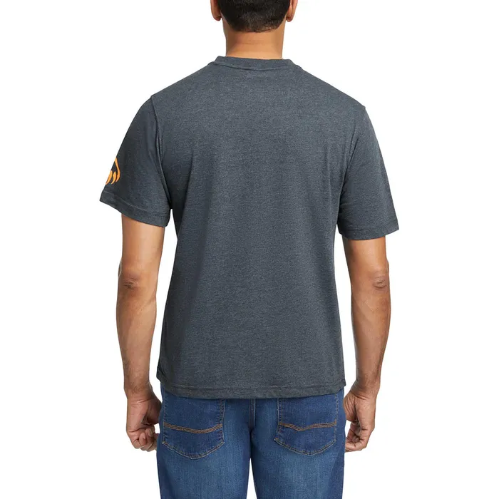 Wolverine Modern Fit Short Sleeve Graphic Tee Dark Navy Heatherhv Orange Men TShirts