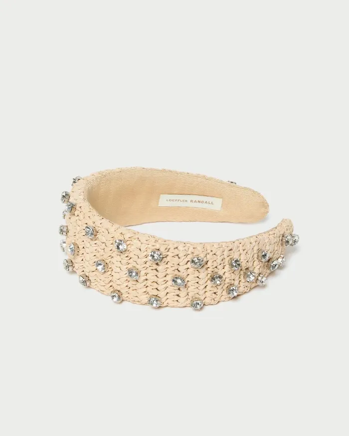 Women Accessories Loeffler Randall Bellamy NaturalCrystal Puffy Headband I Hair Accessories I Accessory Women Accessories Loeffler Randall Bellamy NaturalCrystal Puffy Headband I Hair Accessories I Accessory
