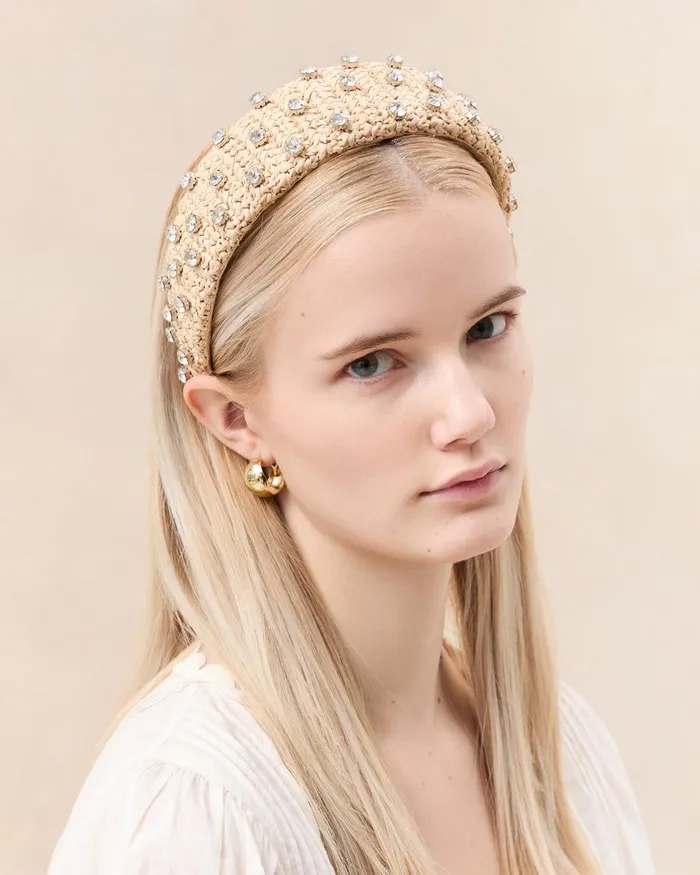 Women Accessories Loeffler Randall Bellamy NaturalCrystal Puffy Headband I Hair Accessories I Accessory Women Accessories Loeffler Randall Bellamy NaturalCrystal Puffy Headband I Hair Accessories I Accessory