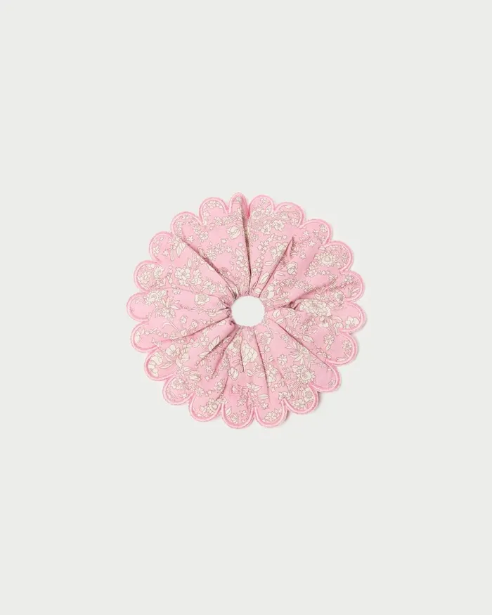 Women Accessories Loeffler Randall Frankie Pink Floral Scallop Scrunchie I Hair Accessories I Accessory Women Accessories Loeffler Randall Frankie Pink Floral Scallop Scrunchie I Hair Accessories I Accessory
