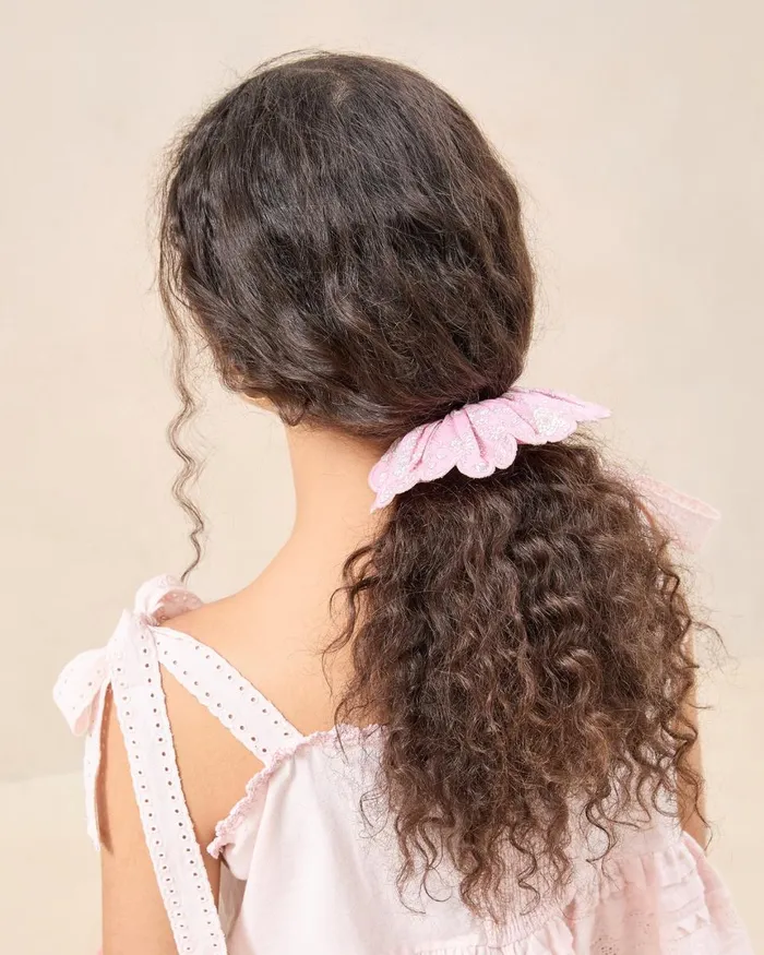 Women Accessories Loeffler Randall Frankie Pink Floral Scallop Scrunchie I Hair Accessories I Accessory Women Accessories Loeffler Randall Frankie Pink Floral Scallop Scrunchie I Hair Accessories I Accessory