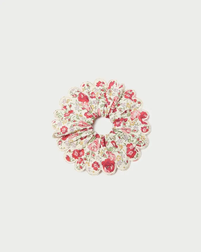 Women Accessories Loeffler Randall Frankie Pink Floral Scallop Scrunchie I Hair Accessories I Accessory Women Accessories Loeffler Randall Frankie Pink Floral Scallop Scrunchie I Hair Accessories I Accessory