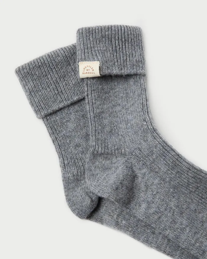 Women Accessories Loeffler Randall Irene Grey Cashmere Socks Women Accessories Loeffler Randall Irene Grey Cashmere Socks