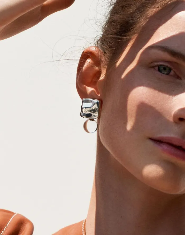 Women AGMES Luca Earrings Silver Madewell Jewelry
