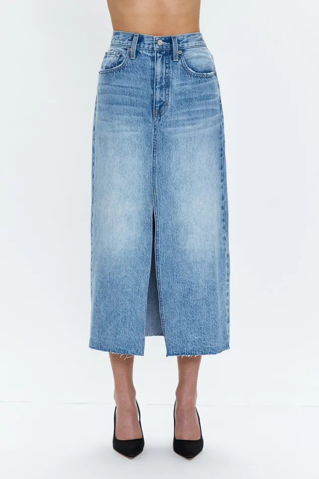 Women Alice Midi Skirt 8211 Skylark Pistola Denim Denim