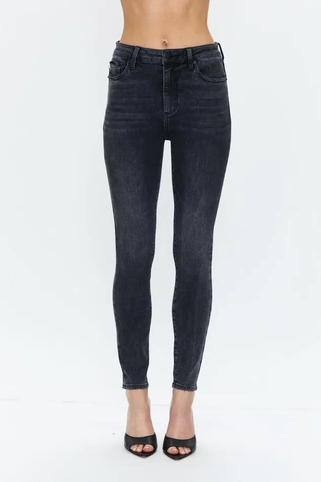 Women Aline High Rise Skinny Jean 8211 Dark Stone Vintage Pistola Denim Denim