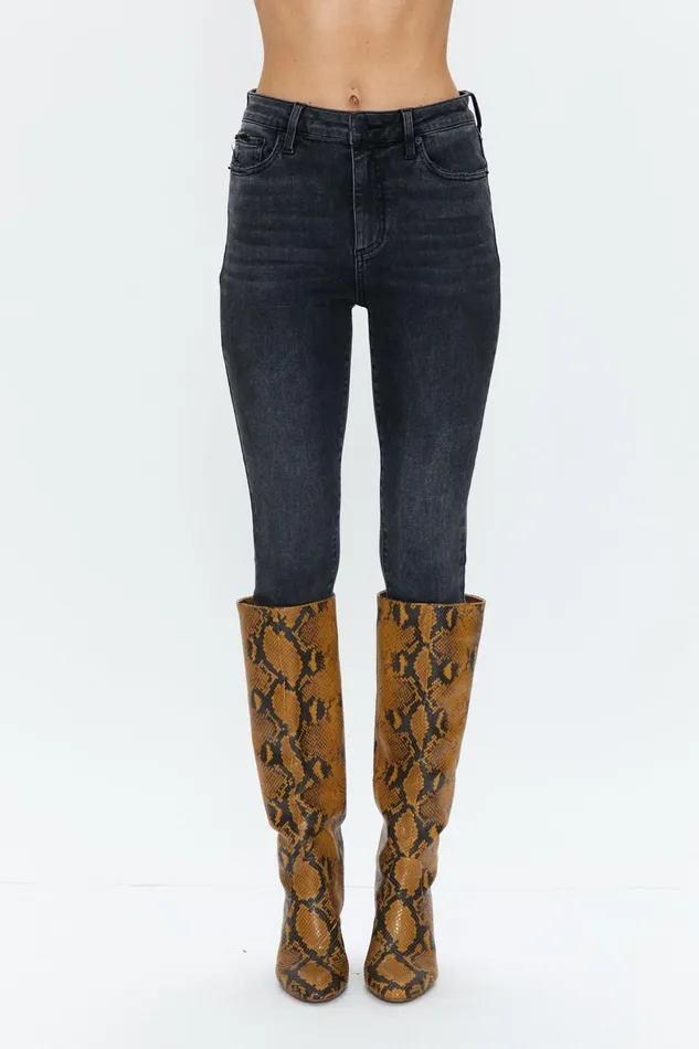 Women Aline High Rise Skinny Jean 8211 Dark Stone Vintage Pistola Denim Denim