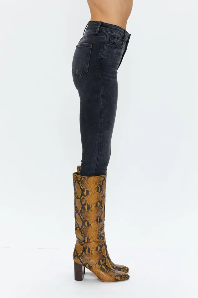 Women Aline High Rise Skinny Jean 8211 Dark Stone Vintage Pistola Denim Denim