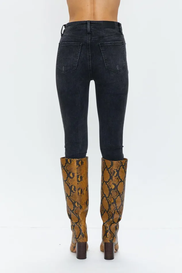 Women Aline High Rise Skinny Jean 8211 Dark Stone Vintage Pistola Denim Denim