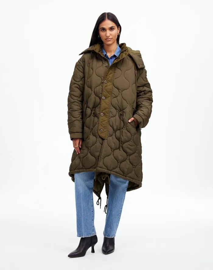 Women Alpha Industries M65 Fishtail Parka Jacket Green Madewell Coats Jackets Women Alpha Industries M65 Fishtail Parka Jacket Green Madewell Coats Jackets
