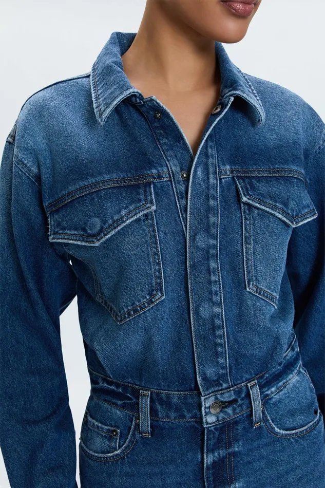 Women Amira Midi Dress 8211 Social Pistola Denim Dresses