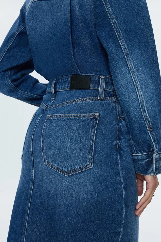 Women Amira Midi Dress 8211 Social Pistola Denim Dresses
