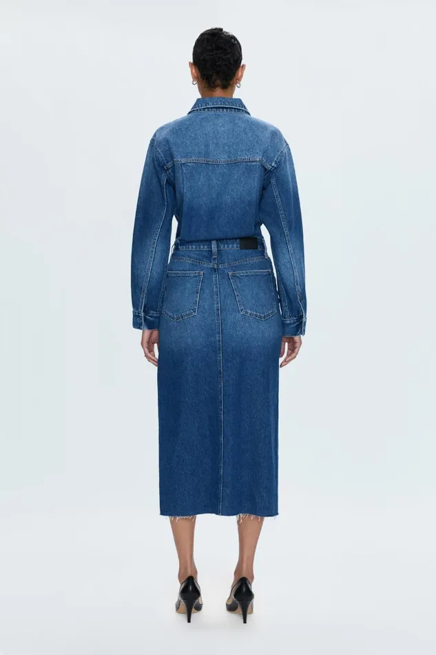 Women Amira Midi Dress 8211 Social Pistola Denim Dresses