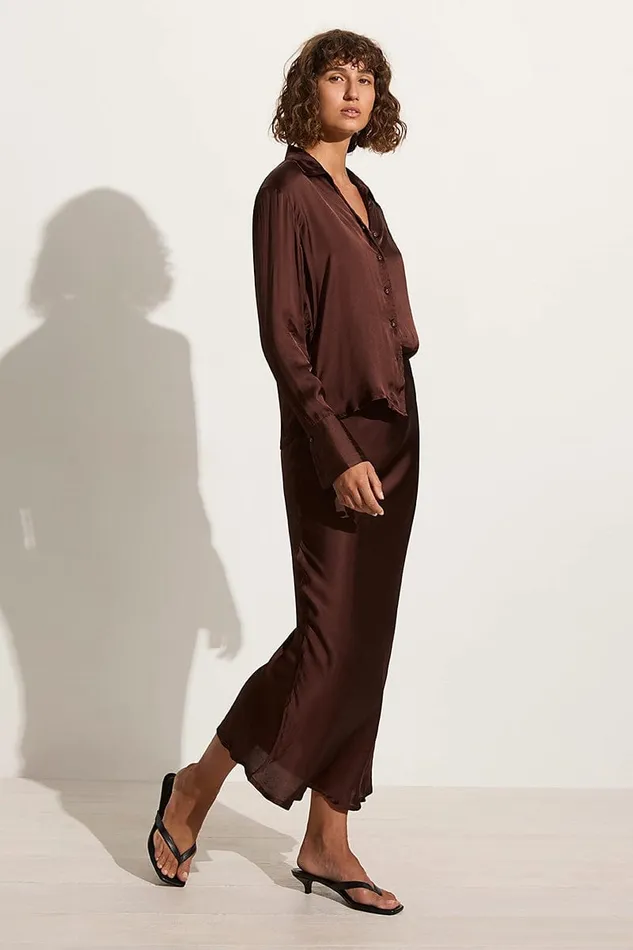Women Ancora Skirt Dark Truffle 8211 Final Sale Faithfull The Brand Skirts and Shorts Women Ancora Skirt Dark Truffle 8211 Final Sale Faithfull The Brand Skirts and Shorts