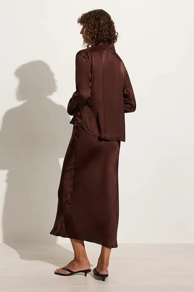 Women Ancora Skirt Dark Truffle 8211 Final Sale Faithfull The Brand Skirts and Shorts Women Ancora Skirt Dark Truffle 8211 Final Sale Faithfull The Brand Skirts and Shorts