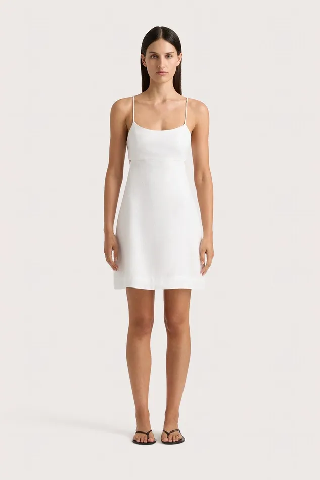 Women Antibes Mini Dress White Faithfull The Brand Dresses