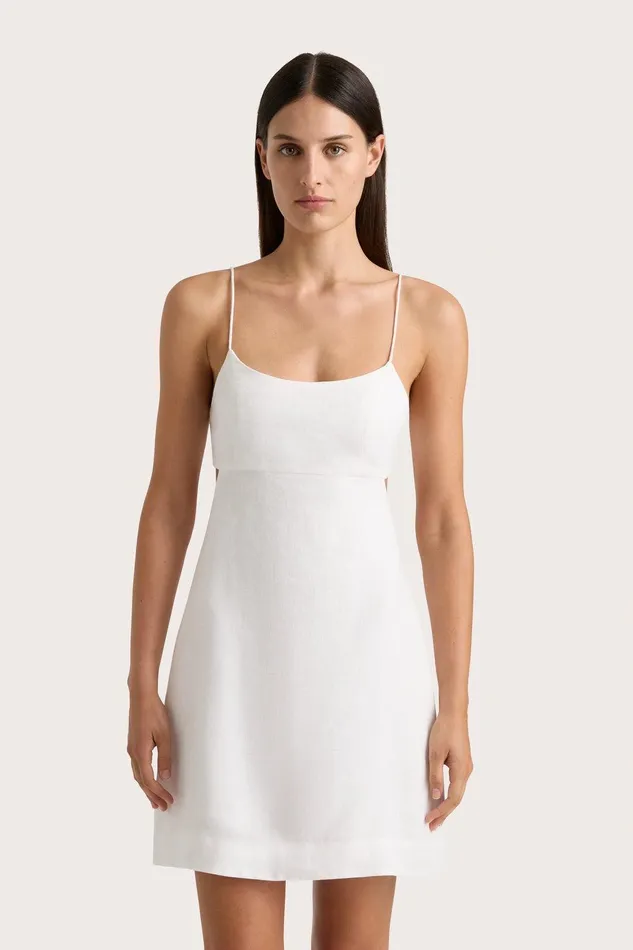 Women Antibes Mini Dress White Faithfull The Brand Dresses Women Antibes Mini Dress White Faithfull The Brand Dresses