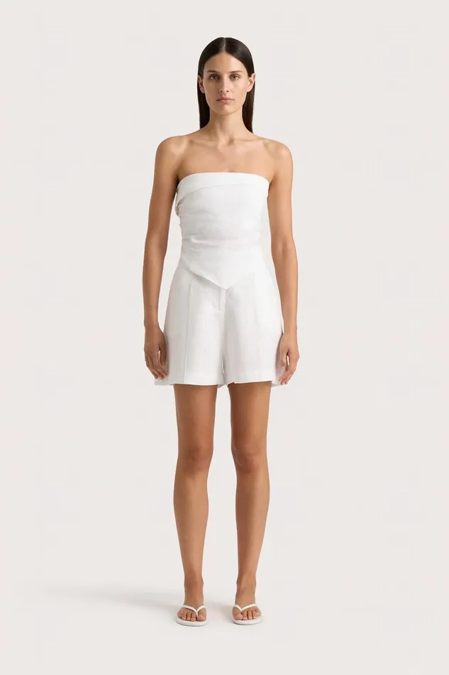 Women Antibes Short White Faithfull The Brand Skirts and Shorts