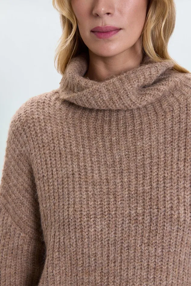 Women Ashley Turtleneck 8211 Camel Pistola Denim Sweaters and Knits
