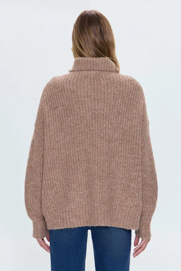 Women Ashley Turtleneck 8211 Camel Pistola Denim Sweaters and Knits
