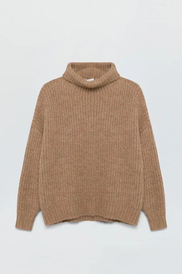Women Ashley Turtleneck 8211 Camel Pistola Denim Sweaters and Knits