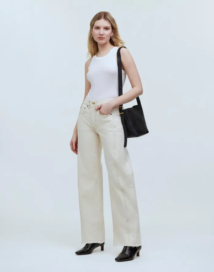 Women B Sides Relaxed Lasso Cuffed Jeans Clair Rinse Madewell Jeans