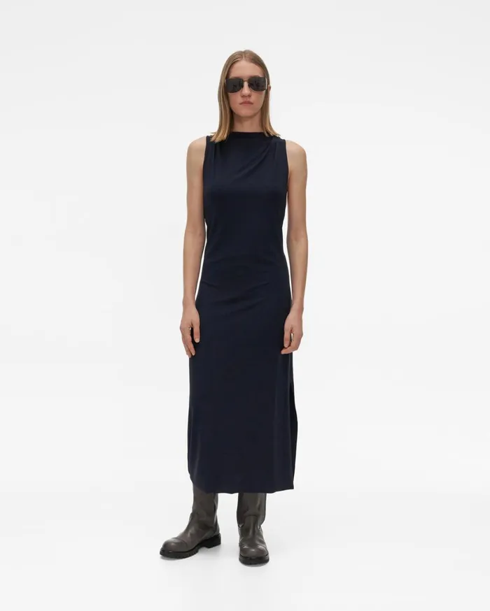 Women Back Twist Dress Patrol Navy Helmut Lang Dresses