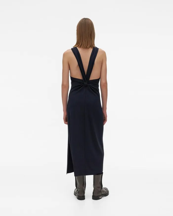 Women Back Twist Dress Patrol Navy Helmut Lang Dresses