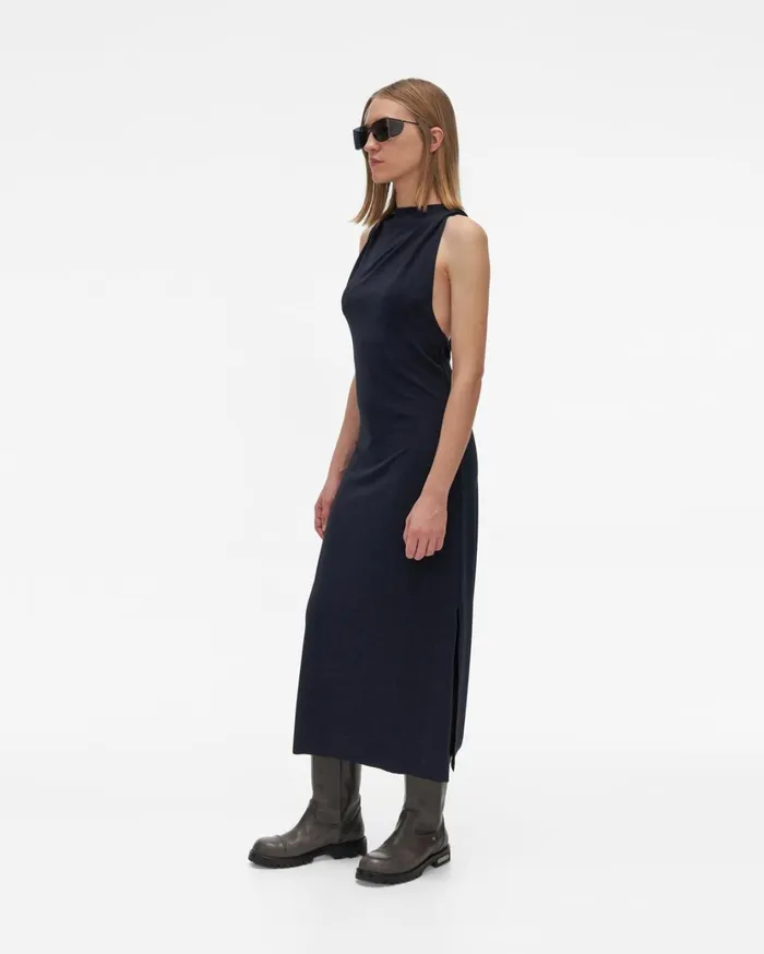 Women Back Twist Dress Patrol Navy Helmut Lang Dresses