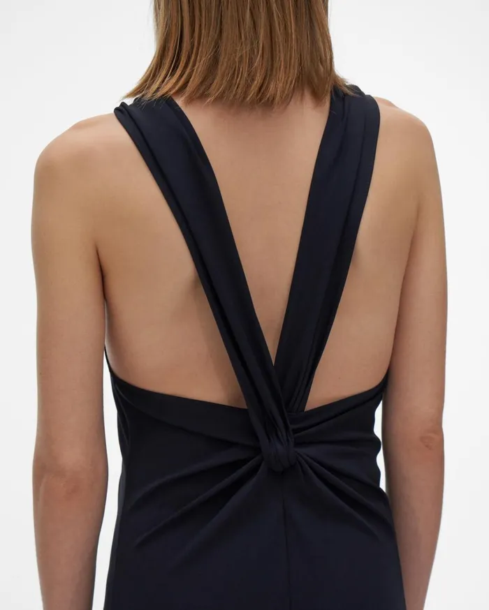 Women Back Twist Dress Patrol Navy Helmut Lang Dresses