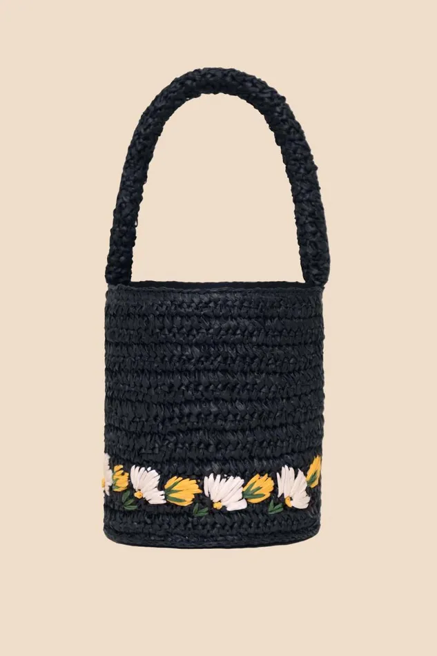 Women Bags RIXO Ailish Navy Embroidery