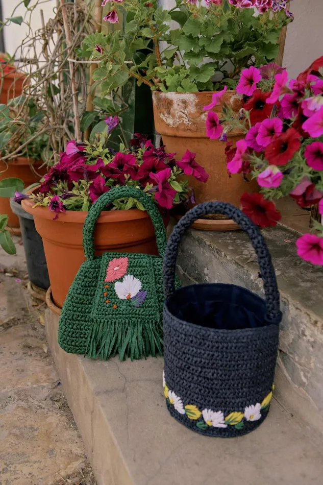 Women Bags RIXO Sherrie Green Embroidery Women Bags RIXO Sherrie Green Embroidery