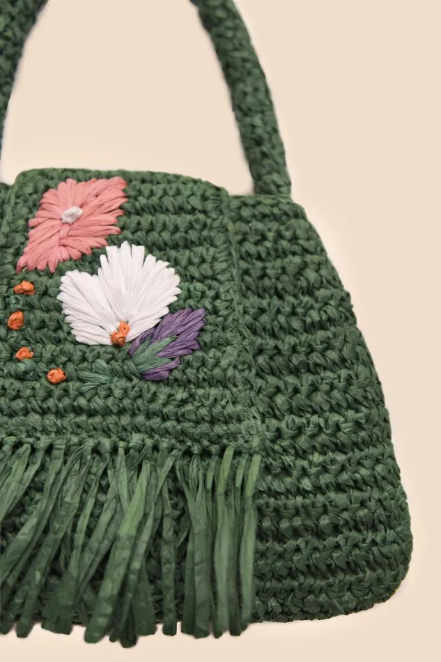 Women Bags RIXO Sherrie Green Embroidery Women Bags RIXO Sherrie Green Embroidery