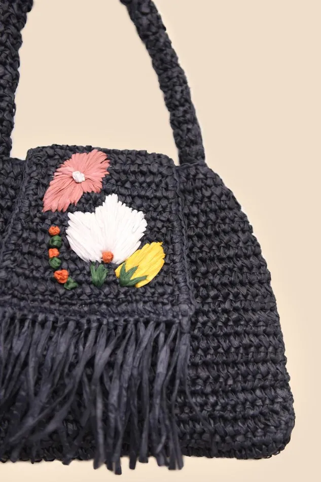 Women Bags RIXO Sherrie Navy Embroidery Women Bags RIXO Sherrie Navy Embroidery