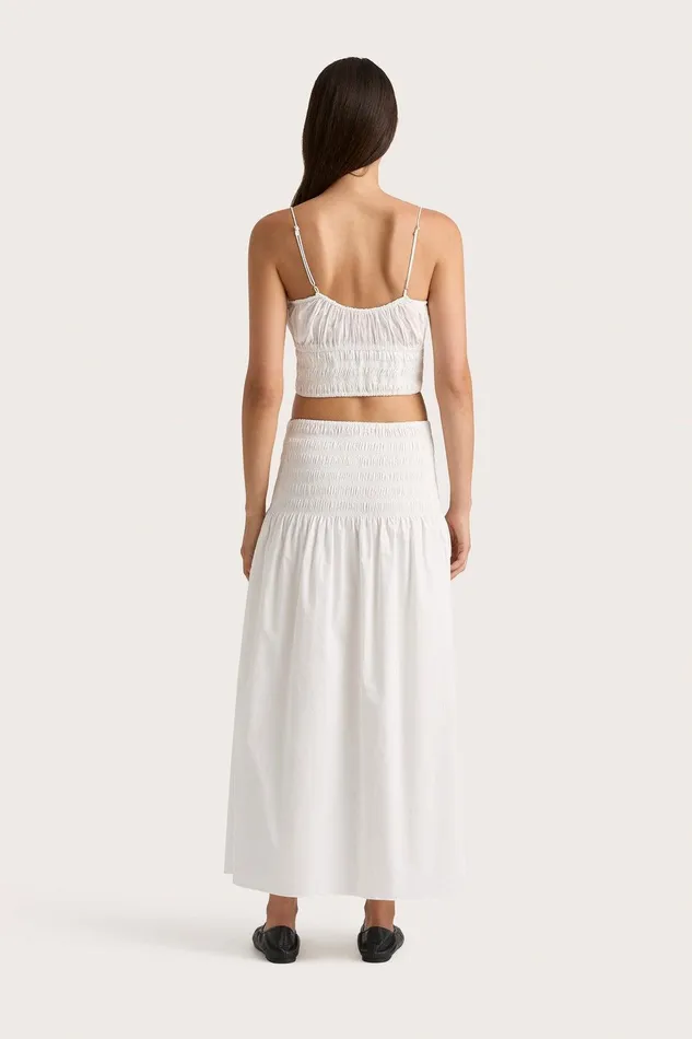 Women Baia Midi Skirt White Faithfull The Brand Skirts and Shorts Women Baia Midi Skirt White Faithfull The Brand Skirts and Shorts