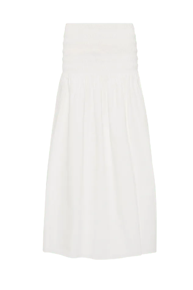 Women Baia Midi Skirt White Faithfull The Brand Skirts and Shorts Women Baia Midi Skirt White Faithfull The Brand Skirts and Shorts