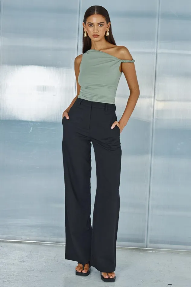 Women Basic Runaway The Label BLAKE TOP Sage